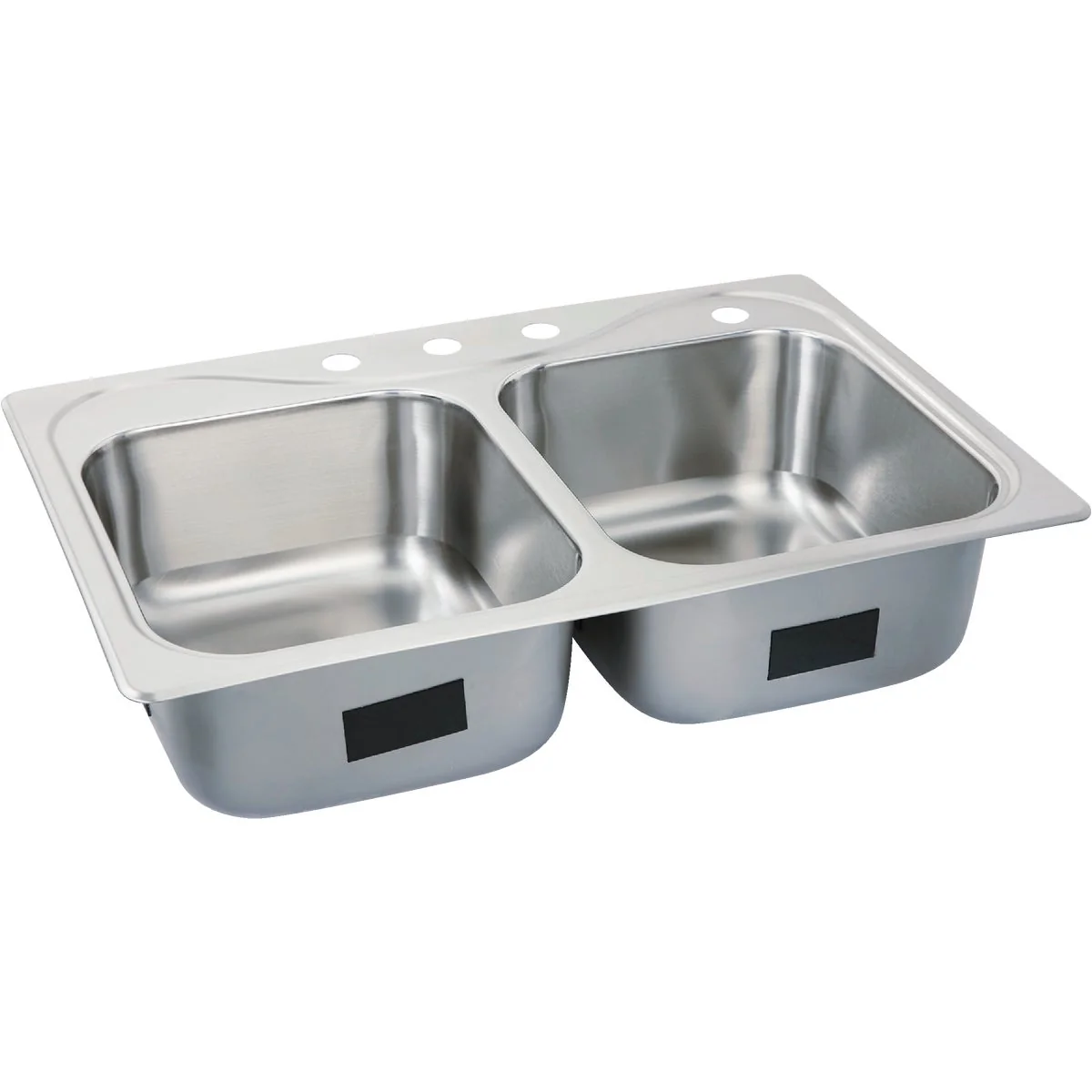 Clean Sterling Southhaven Double Bowl 33 In. x 22 In. x 8 In. Deep Stainless Steel Kitchen Sink Superior