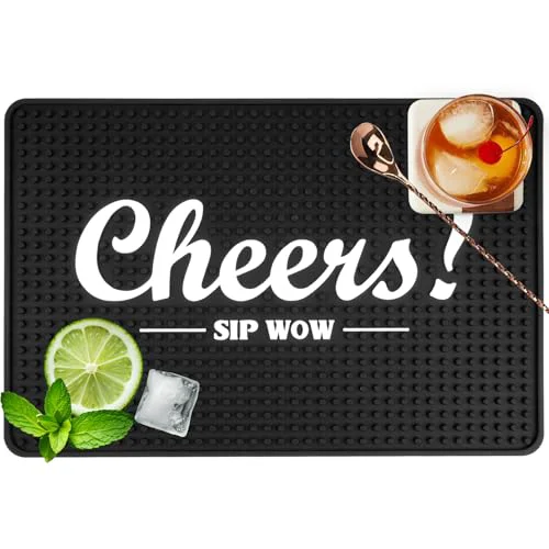 Fine Crafted Cheers Bar Mat for Countertop 18in x 12in Large Exceptional