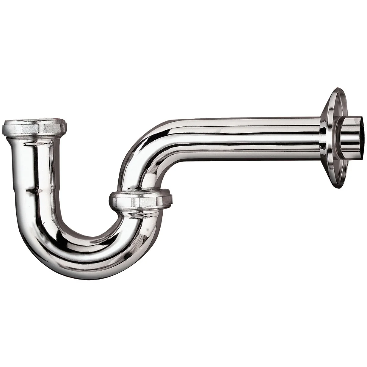 Prestigious Do it 1-1 4 In. x 1-1 4 In. Chrome-Plated 20 Gauge Brass P-Trap Durable