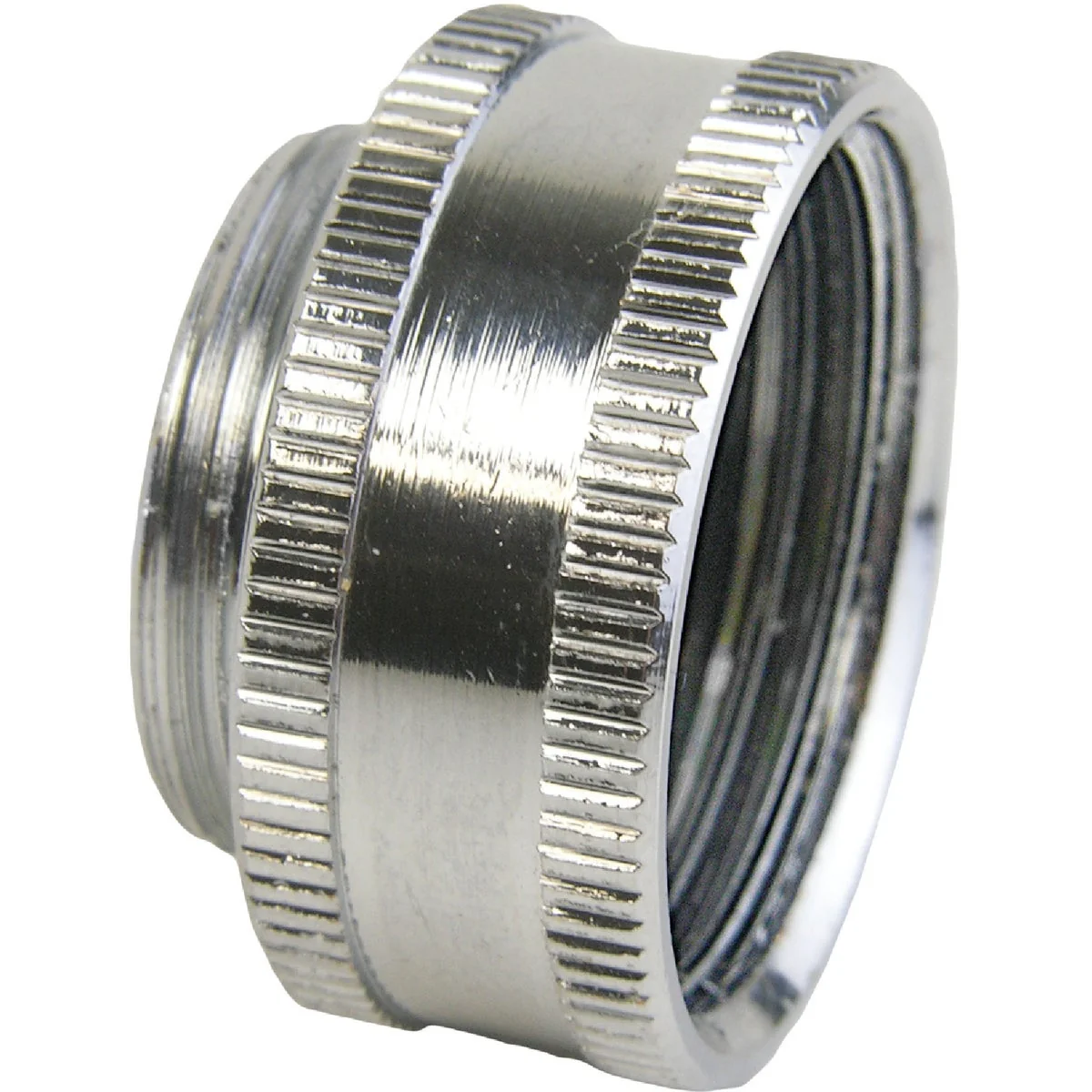 Convenient Lasco No Lead Dual Thread Female Hose to Male Faucet Adapter Chrome-Plated Authentic