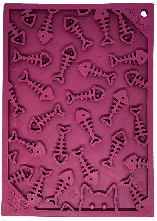 Lightweight SODAPUP FISHY DESIGN EMAT ENRICHMENT LICK MAT - SMALL Exceptional
