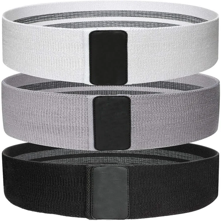 Sophisticated 3 Piece Set Elastic Hip Ring Resistance Bands For Glute And Leg Workouts Home Gym Fitness Equipment Lightweight
