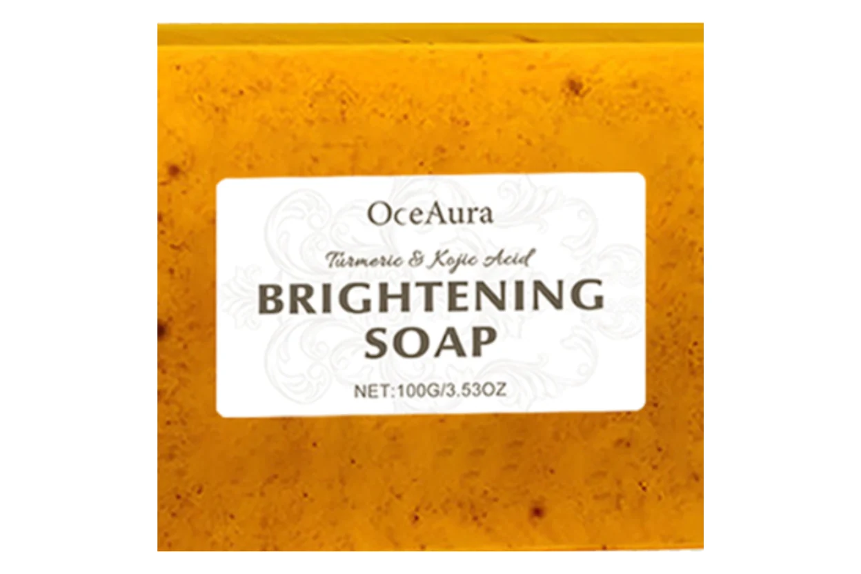 Modern Turmeric Acid Bath Soap Brightening White Exfoliating Enhanced