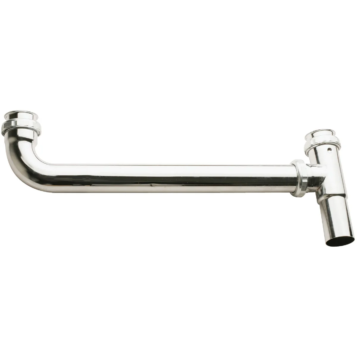 Recyclable Do it 1-1 2 In. x 16 In. Satin Nickel End Outlet Waste High-End