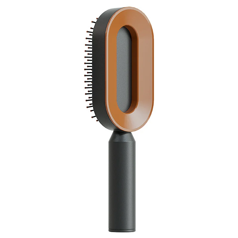 Sustainable Self Cleaning Hair Brush For Women One-key Cleaning Hair Loss Airbag Massage Scalp Comb Anti-Static Hairbrush Soft