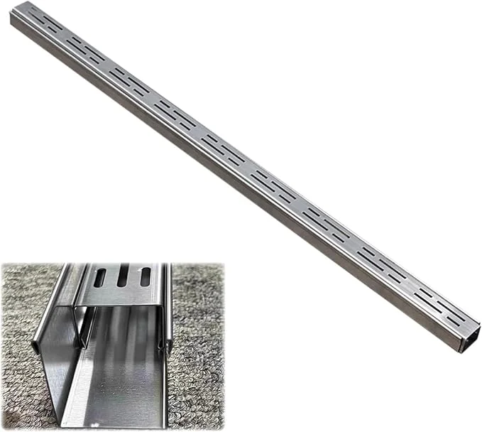 Premium Slim Channel Drain Kit - Low Profile 304 Stainless Steel Outdoor Drainage System for Terraces Patios 10x4cm 4x1.6in - Durable Trench Drainage SolutionAbout This Specialty
