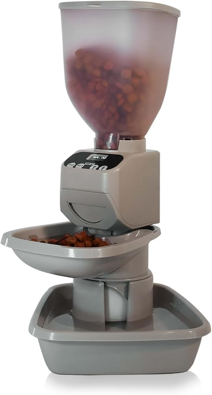 High-Quality Feeding Friend® Automatic Dog Cat Food Feeder with Water Dispenser – Smart Pet Feeder with Portion Control OLED Display Anti Jam Design Battery Operated Dispenser for Medium Pets 15-30 lbs- TaupeAbout ThisOverview Practical