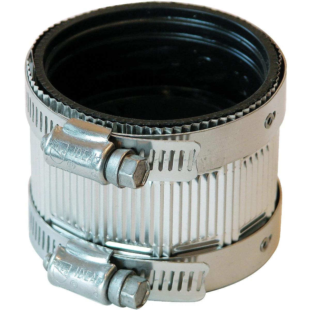 Optimized Black Swan 1-1 2 In. Neoprene No-Hub Coupling with Stainless Steel Clamps Innovative