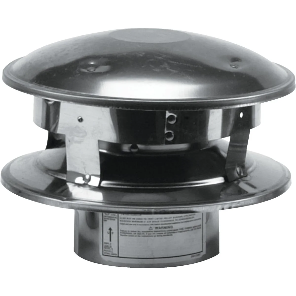 Lightweight SELKIRK VP Pellet Pipe Vertical Type L Insulated 3 In. x 6 In. Termination Cap Selected