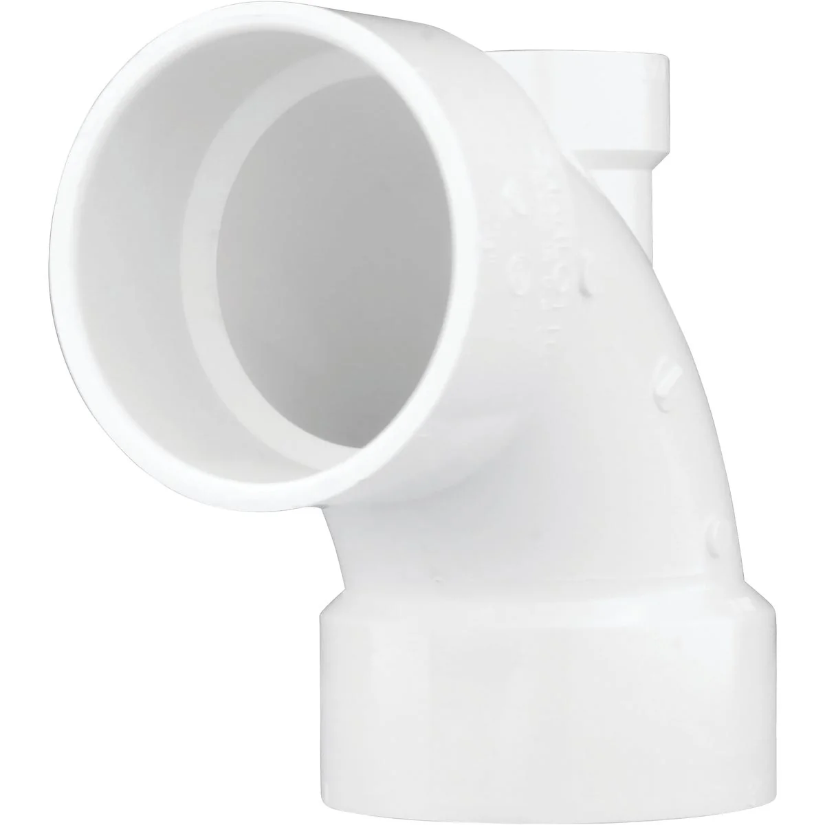 Trendy Charlotte Pipe 3 In. x 3 In. x 1-1 2 In. Schedule 40 90 Deg. Lowheel Inlet DWV PVC Elbow 1 4 Bend Selected