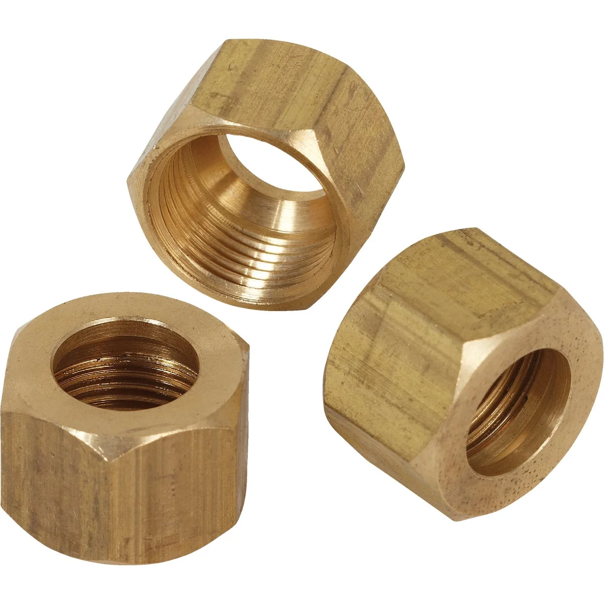 Carefully Designed Do it 3 8 In. OD Brass Compression Nut 3-Pack Environmentally Friendly