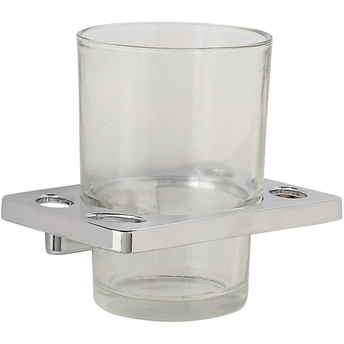 Smart Home Impressions Chrome Toothbrush Holder Versatile