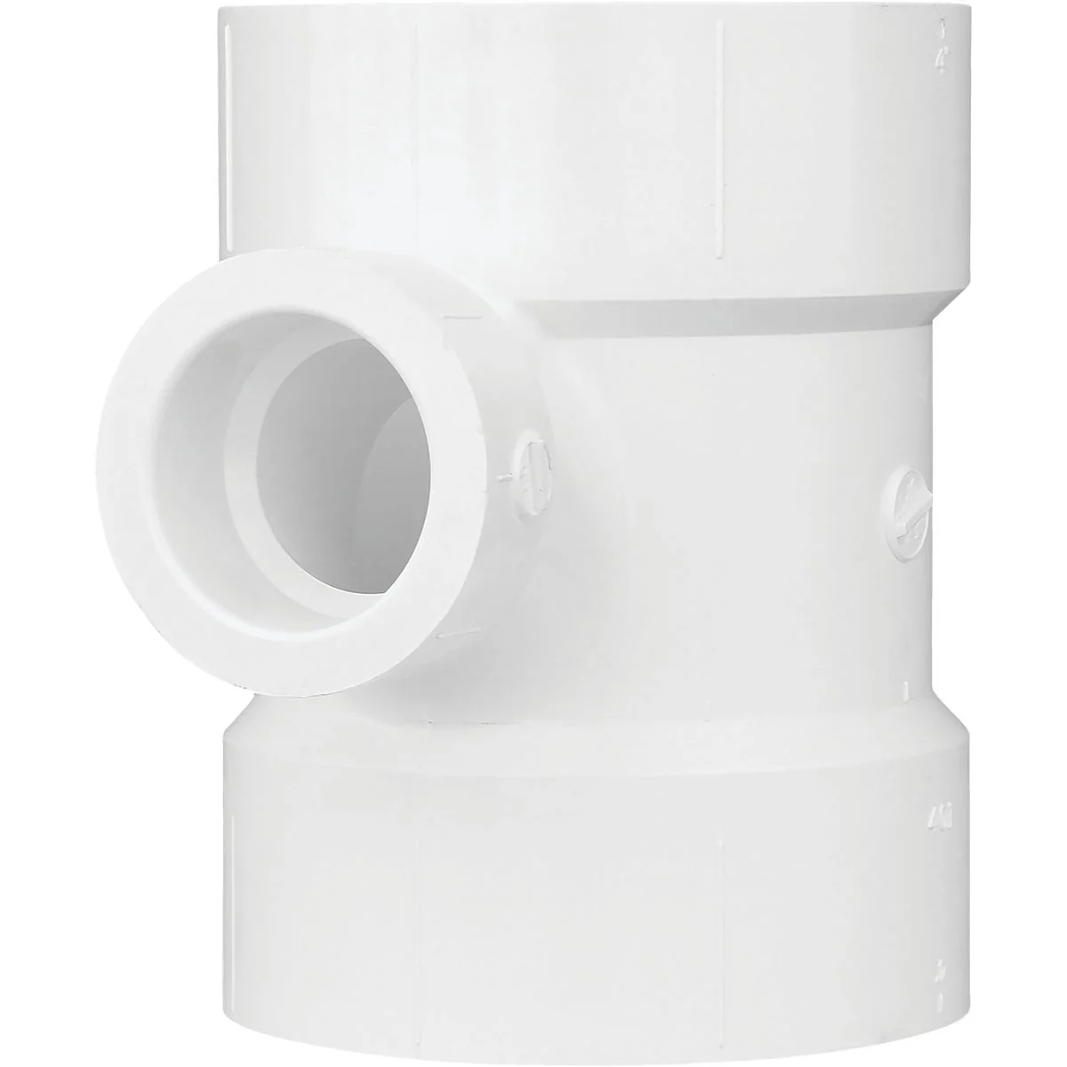Lightweight Charlotte Pipe 4 In. x 1-1 2 In. Reducing Sanitary PVC Tee Innovative