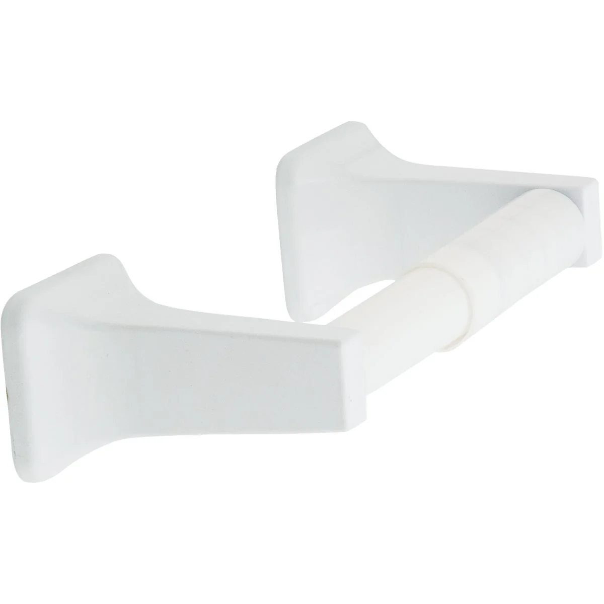 High-Grade Home Impressions Vista White Wall Mount Toilet Paper Holder Relaxed