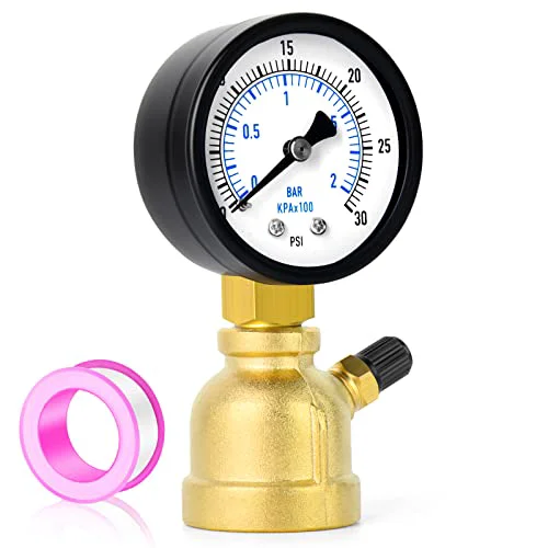Premium Material 0 30Psi Forged Brass Air Test Pressure gauges Relaxed