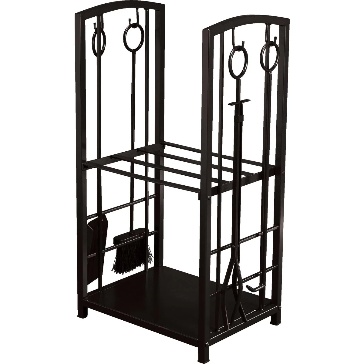 Responsible Home Impressions Fireplace Tool Set with Log Rack Relaxed