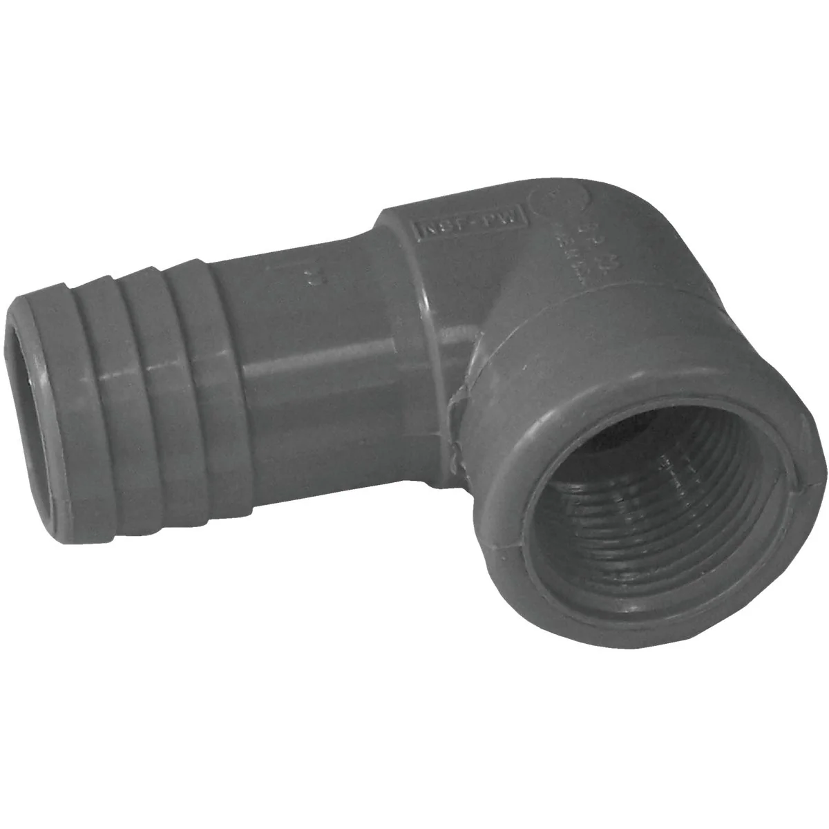 Pure Boshart 1 In. x 3 4 In. FIP 90 Deg. Reducing Polypropylene Insert Elbow 1 4 Bend Functional