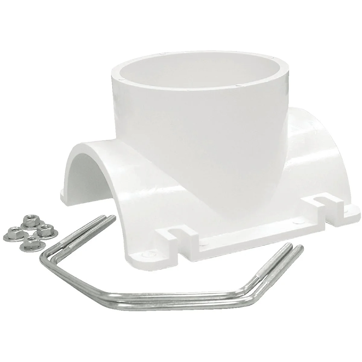Professional Jones Stephens 4 In. x 2 In. Schedule 40 DWV PVC Saddle Tee Kit Soft