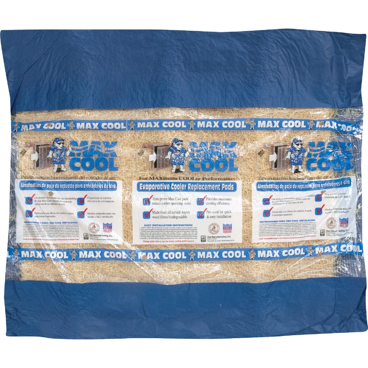Fine Dial Aspen 28 In. x 34 In. Long Strand Excelsior Evaporative Cooler Pad Prestigious