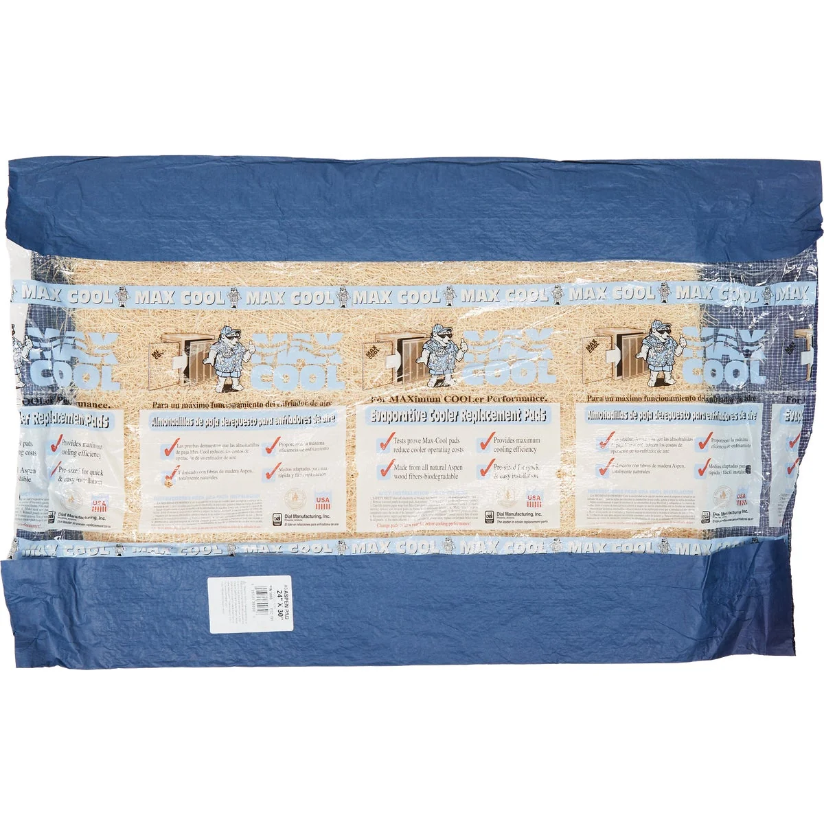 Breathable Dial Aspen 24 In. x 30 In. Long Strand Excelsior Evaporative Cooler Pad Soft