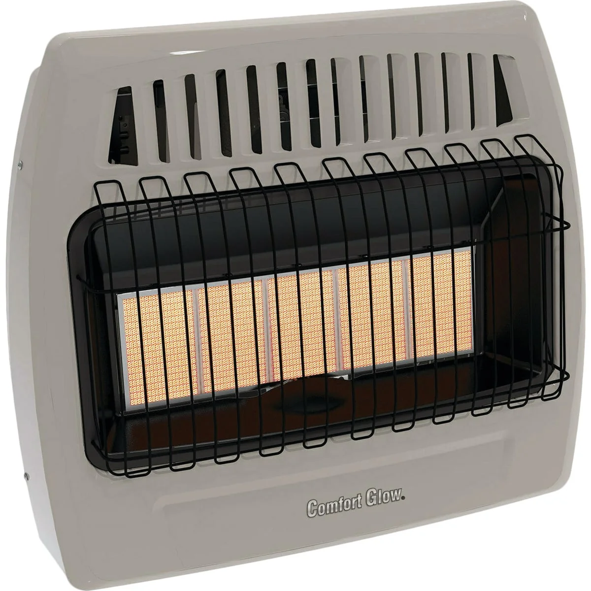 Fashionable Comfort Glow 30 000 BTU Natural Gas NG or Propane LP Vent Infrared Plaque Gas Wall Heater High-End