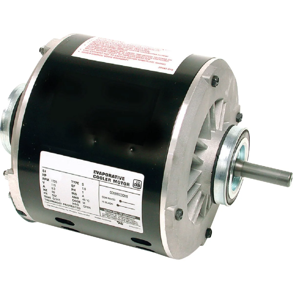 Elite Dial 1 3 HP 1-Speed Residential Cooler Motor Green