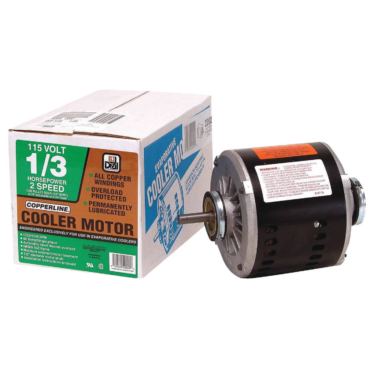 Convenient Dial 1 3 HP 2-Speed Residential Cooler Motor Trusted