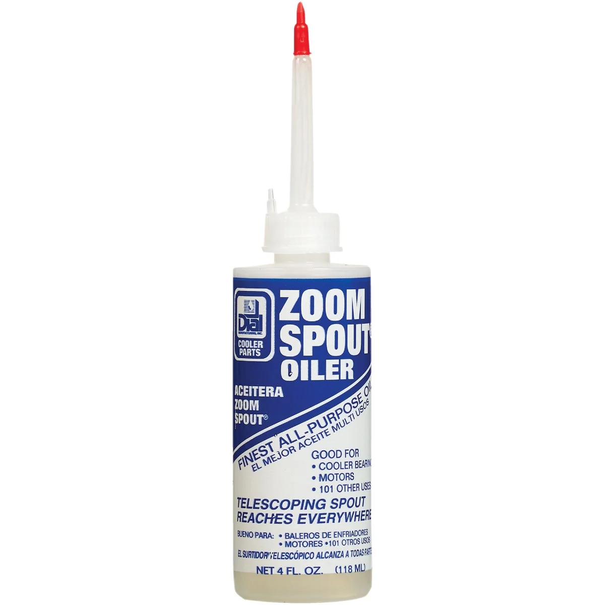 Crafted Dial Zoom Spout 4 Oz. Squeeze Bottle Multi-Purpose Lubricant Breathable