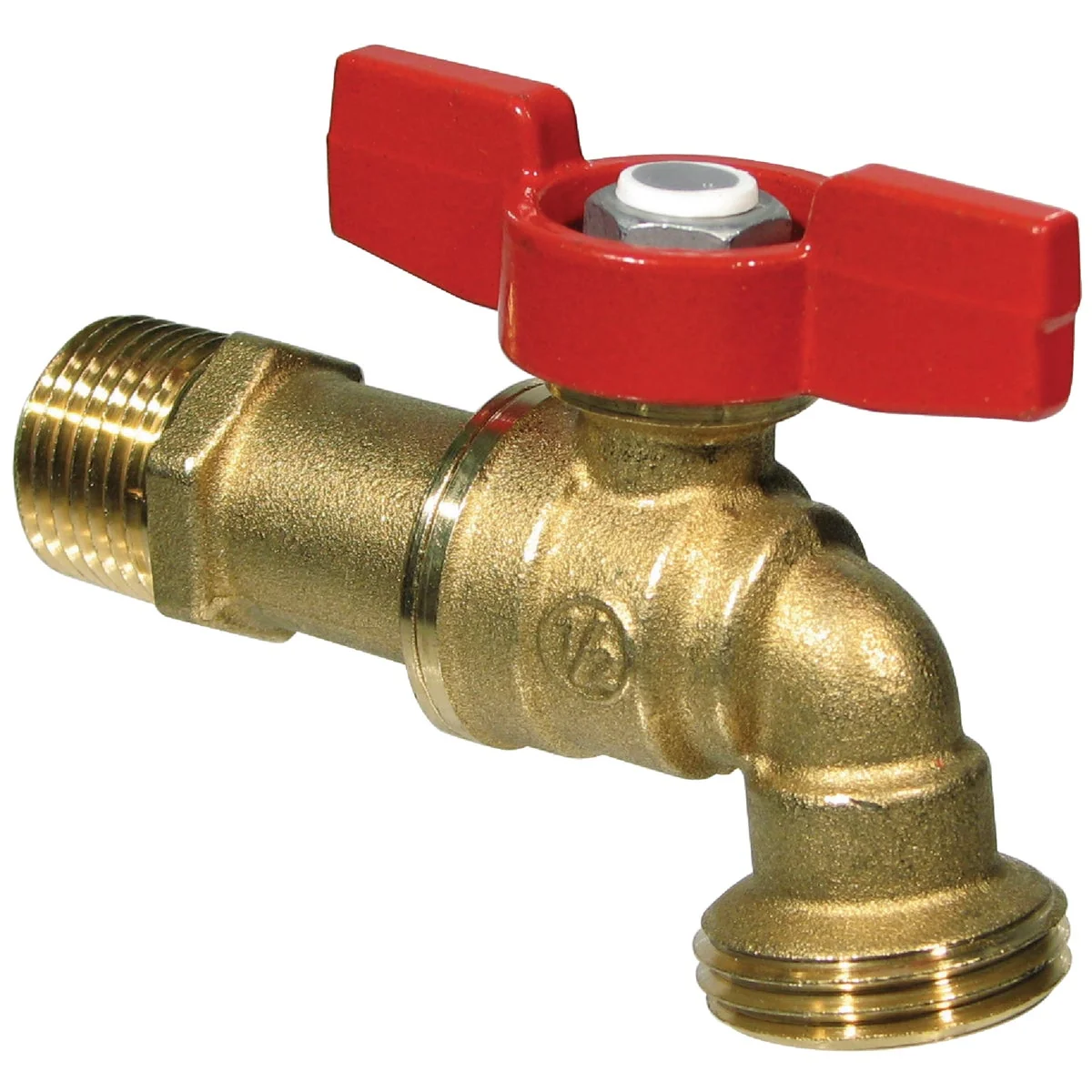 Reliable B K ProLine Forged Brass 1 2 In. MIP X 3 4 In. Male Hose Thread Ball Hose Bibb Professional