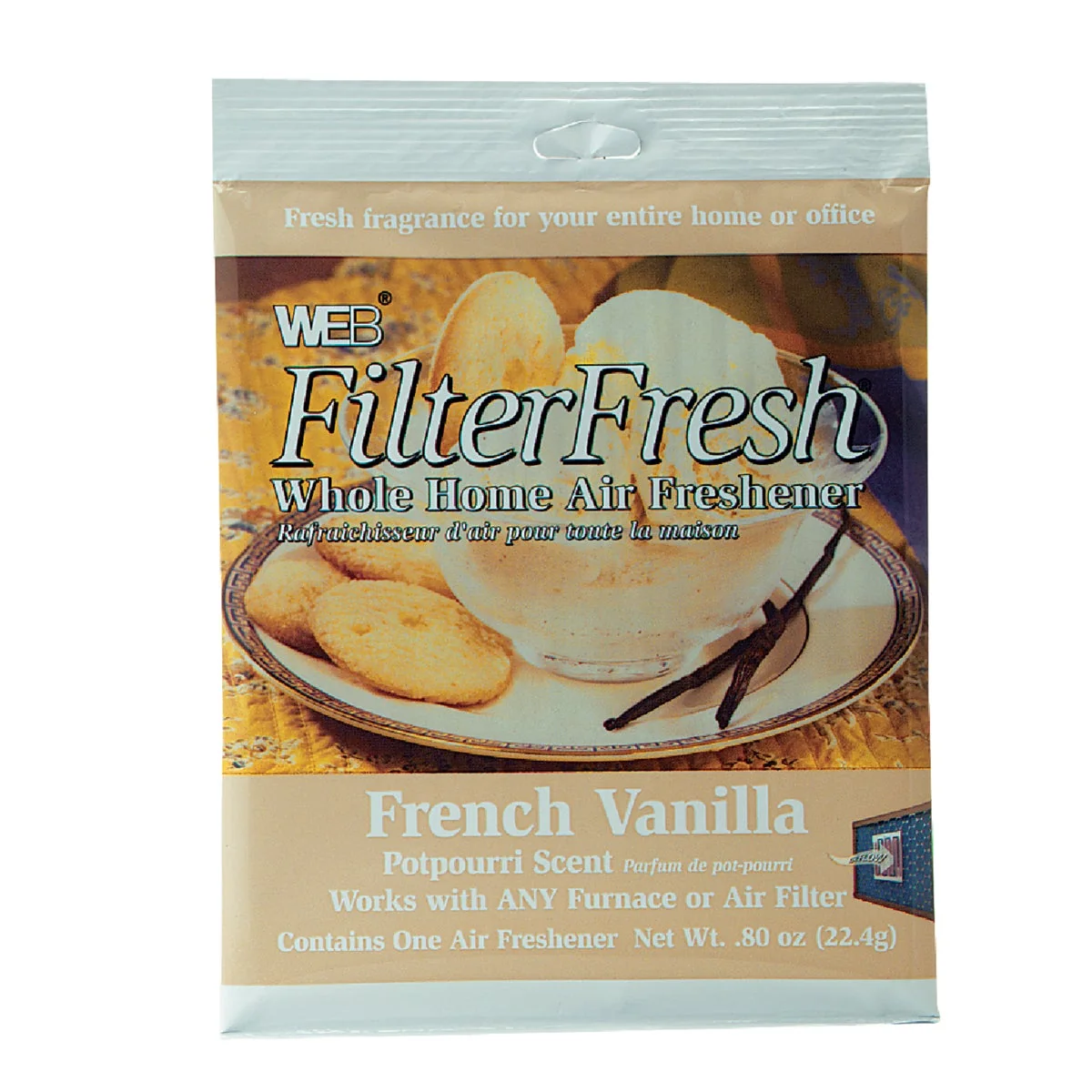 Functional Web FilterFresh Furnace Air Freshener French Vanilla Eco-Friendly