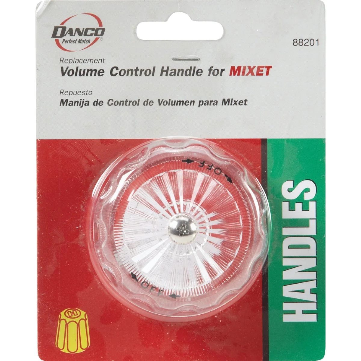 Green Danco Volumn Control Single Clear Tub Shower Handle Kit Advanced