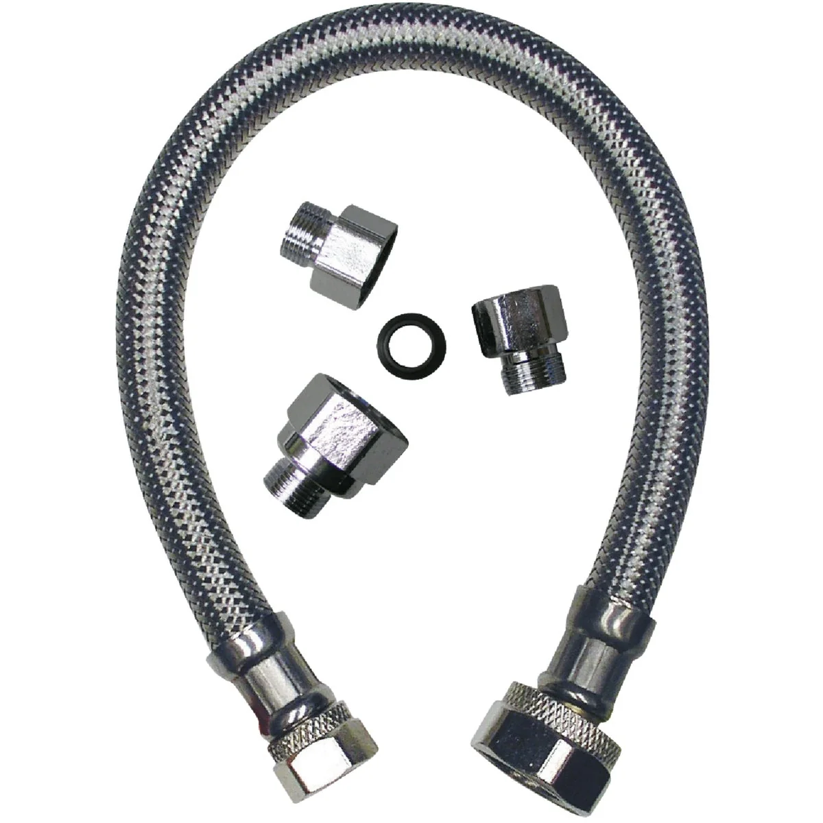Pure B K 20 In. Universal Kit Stainless Steel Faucet Connector Reusable