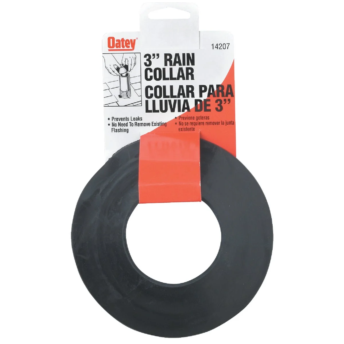 Premium Material Oatey 3 In. Rubber Rain Collar Eco-Friendly