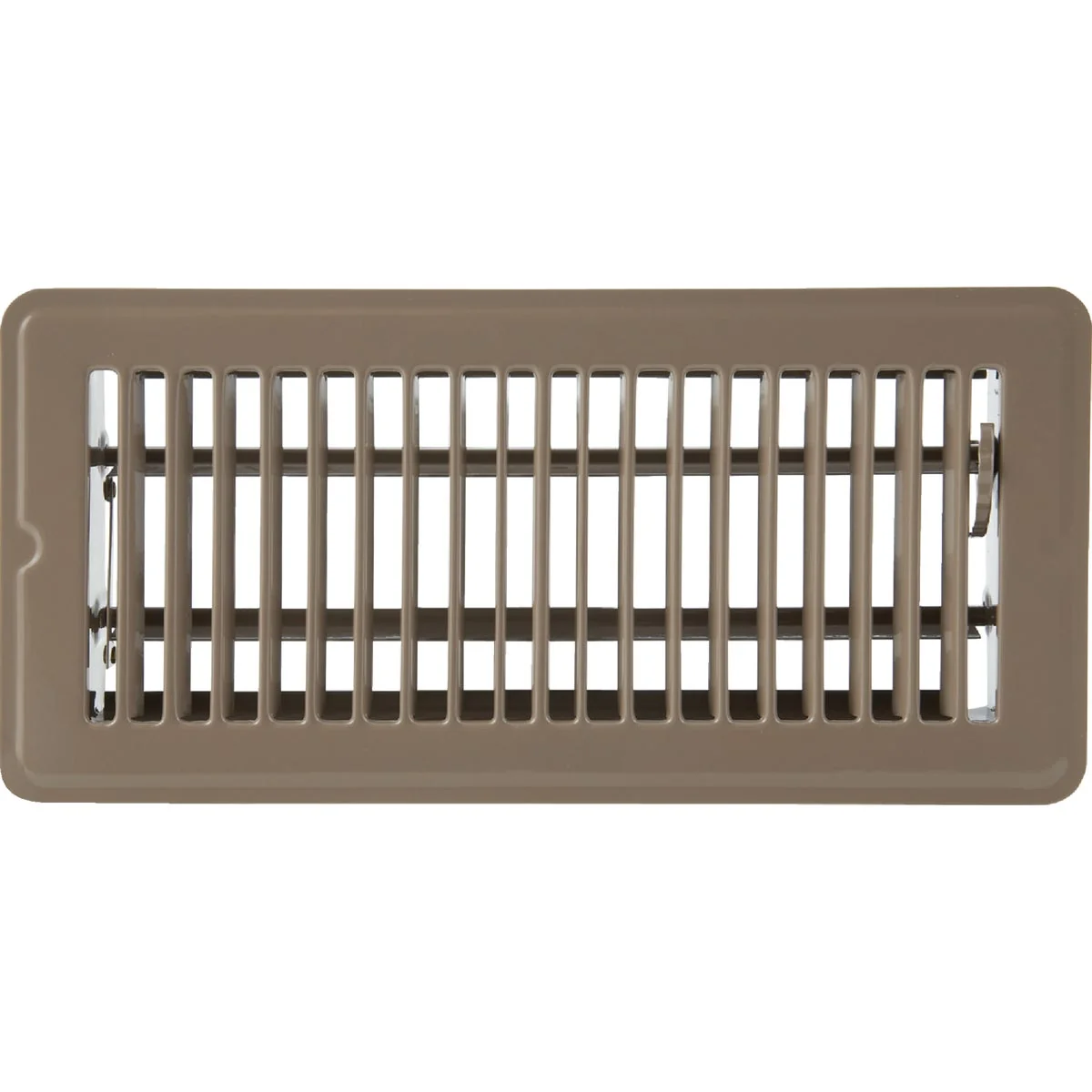 Classic Home Impressions 4 In. x 10 In. Brown Steel Floor Register Pure