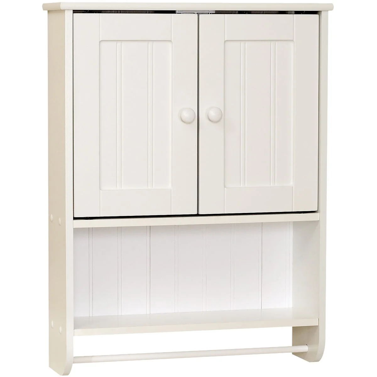Detailed Zenith Country Cottage White 21-5 8 In. W. x 25-3 4 In. H. x 6-3 4 In. D. Wall Bath Cabinet Trusted