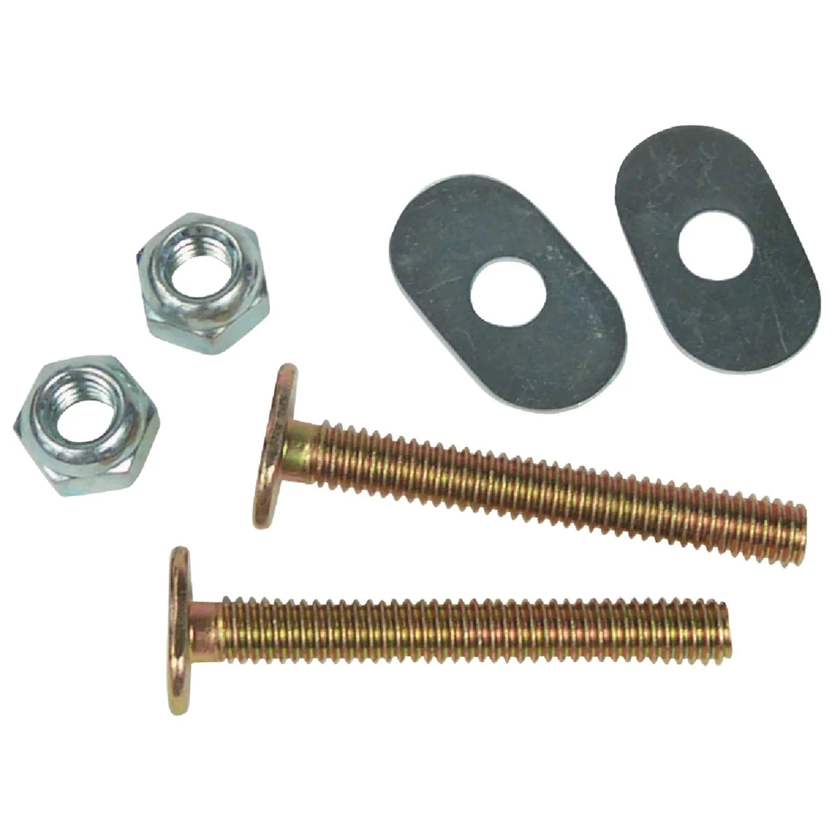 Refined Do it 1 4 In. x 2-1 2 In. Brass Plated Steel Toilet Bolts 2 Pack Recyclable
