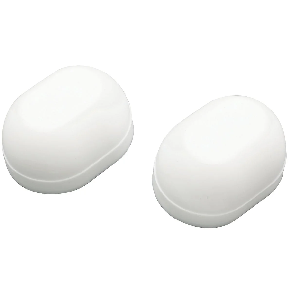 Premium Material Do it Oval White Plastic Snap-On Toilet Bolt Caps 2 Ct. Flexible