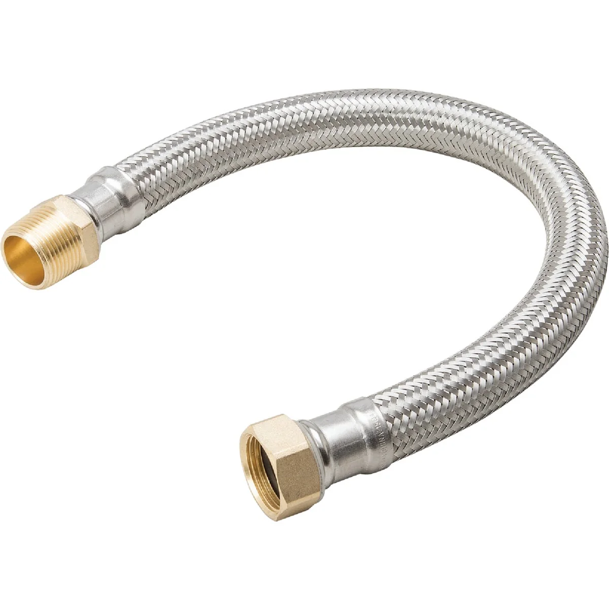 Classic B K 3 4 In. MIP X 3 4 In. FIP X 24 In. L Stainless Steel Water Heater Connector Prestigious