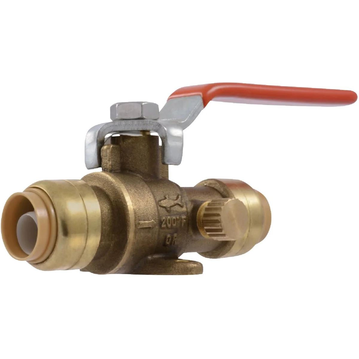 Versatile SharkBite 1 2 In. Brass Push-Fit Ball Valve with Drain Mounting Tab User-Friendly