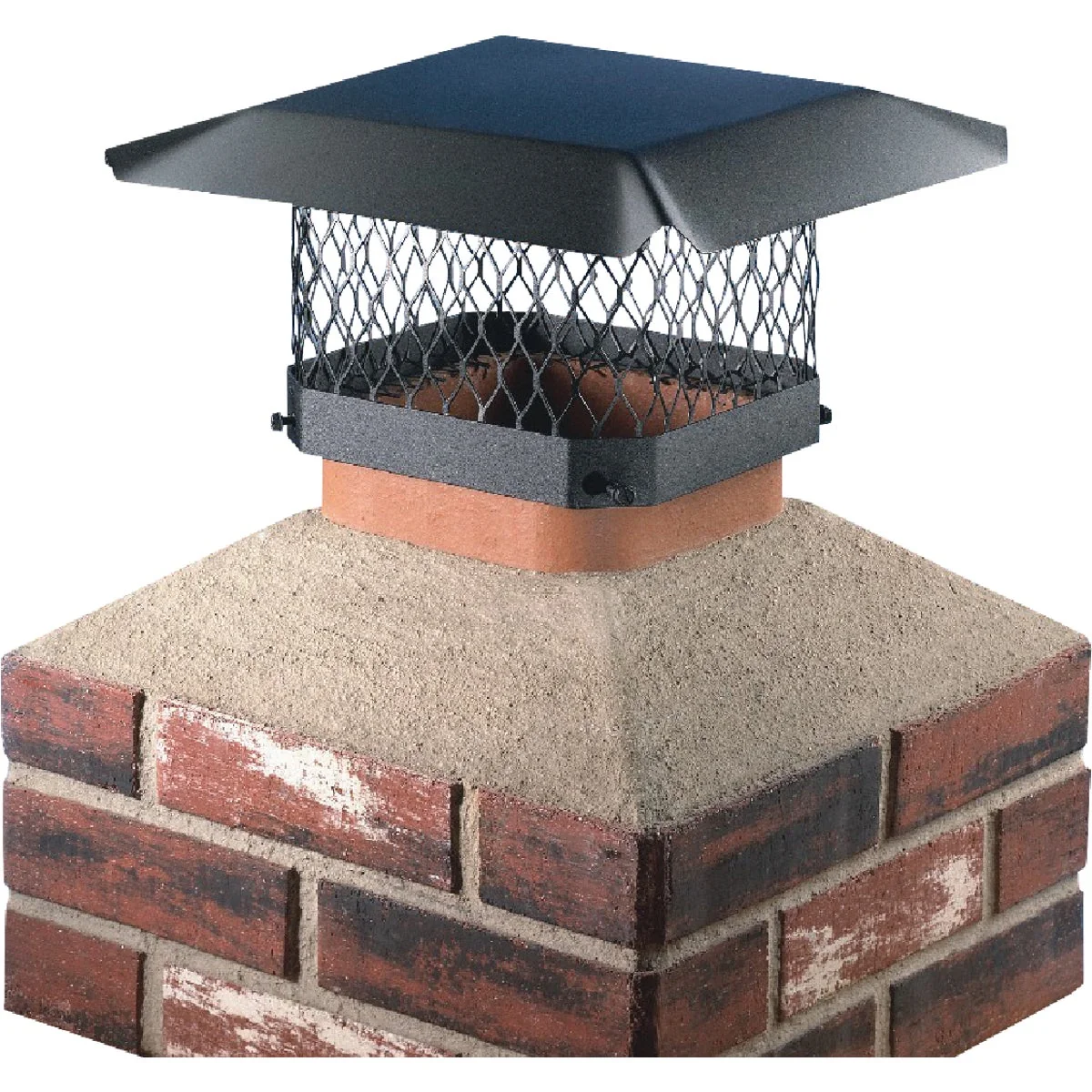 Flexible Shelter 9 In. x 13 In. Black Galvanized Steel Chimney Cap Durable