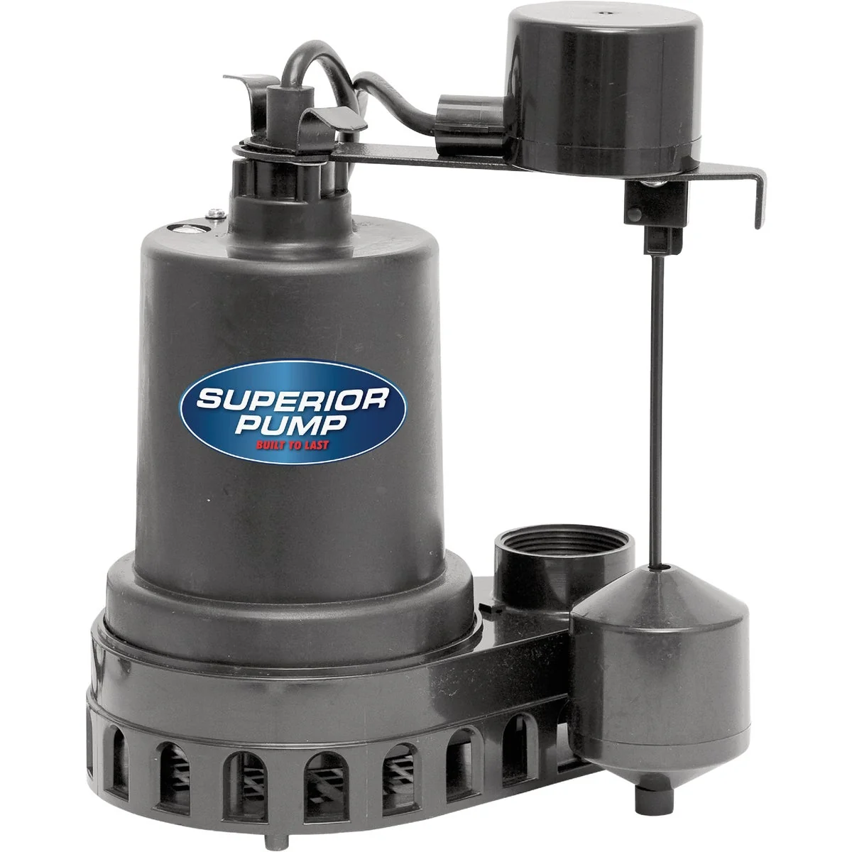 High-Grade Superior Pump 1 2 HP Thermoplastic Submersible Sump Pump with Vertical Float Switch Artisan