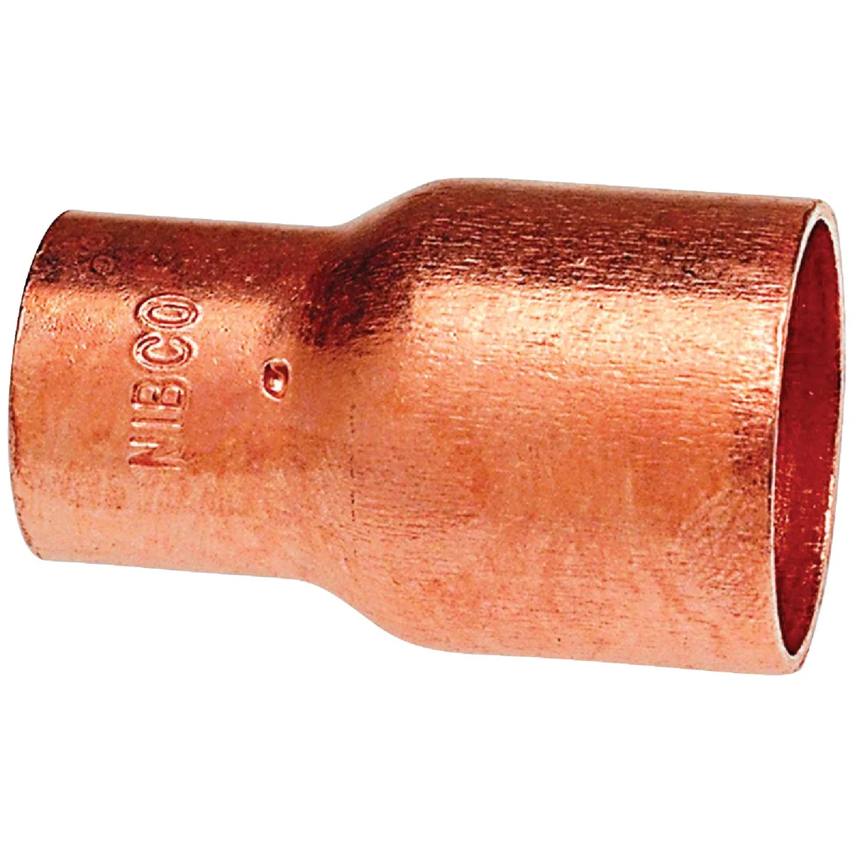 Clean NIBCO 1-1 4 In. X 1 In. Reducing Copper Coupling with Stop Genuine