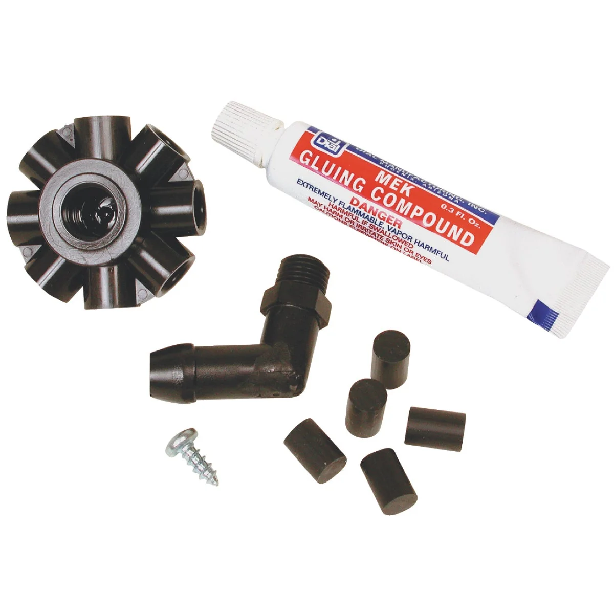 Fast Dial Universal Evaporative Cooler Distributor Head Kit without Tubes 9-Piece Professional