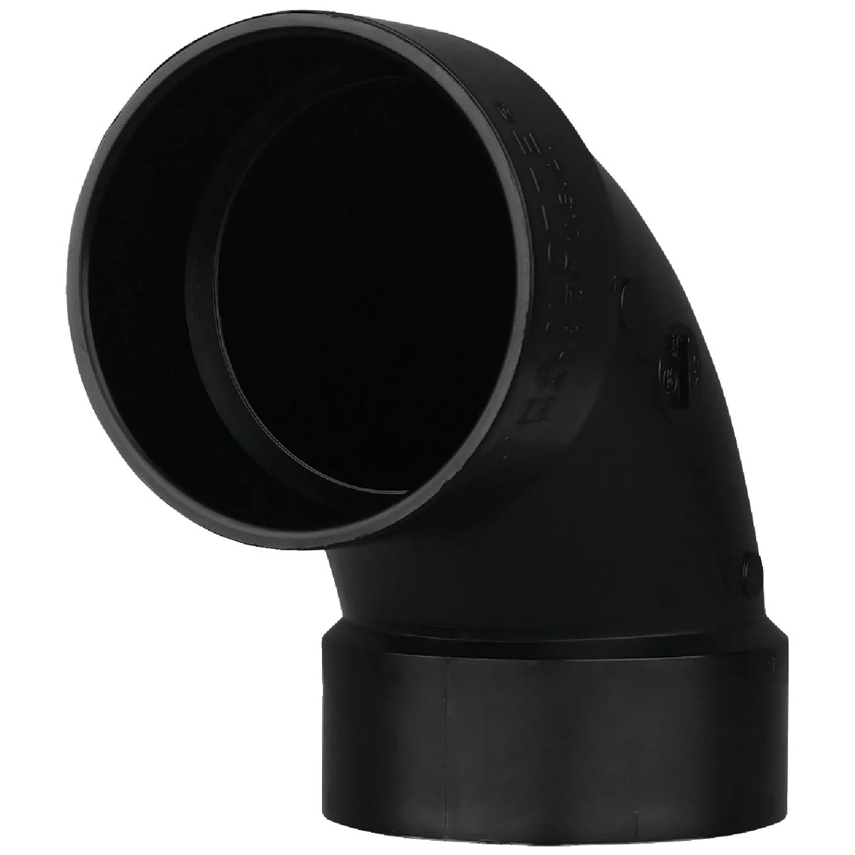 Expertly Made Charlotte Pipe 1-1 2 In. Hub x Hub 90 Deg. Sanitary ABS Elbow 1 4 Bend High-Quality