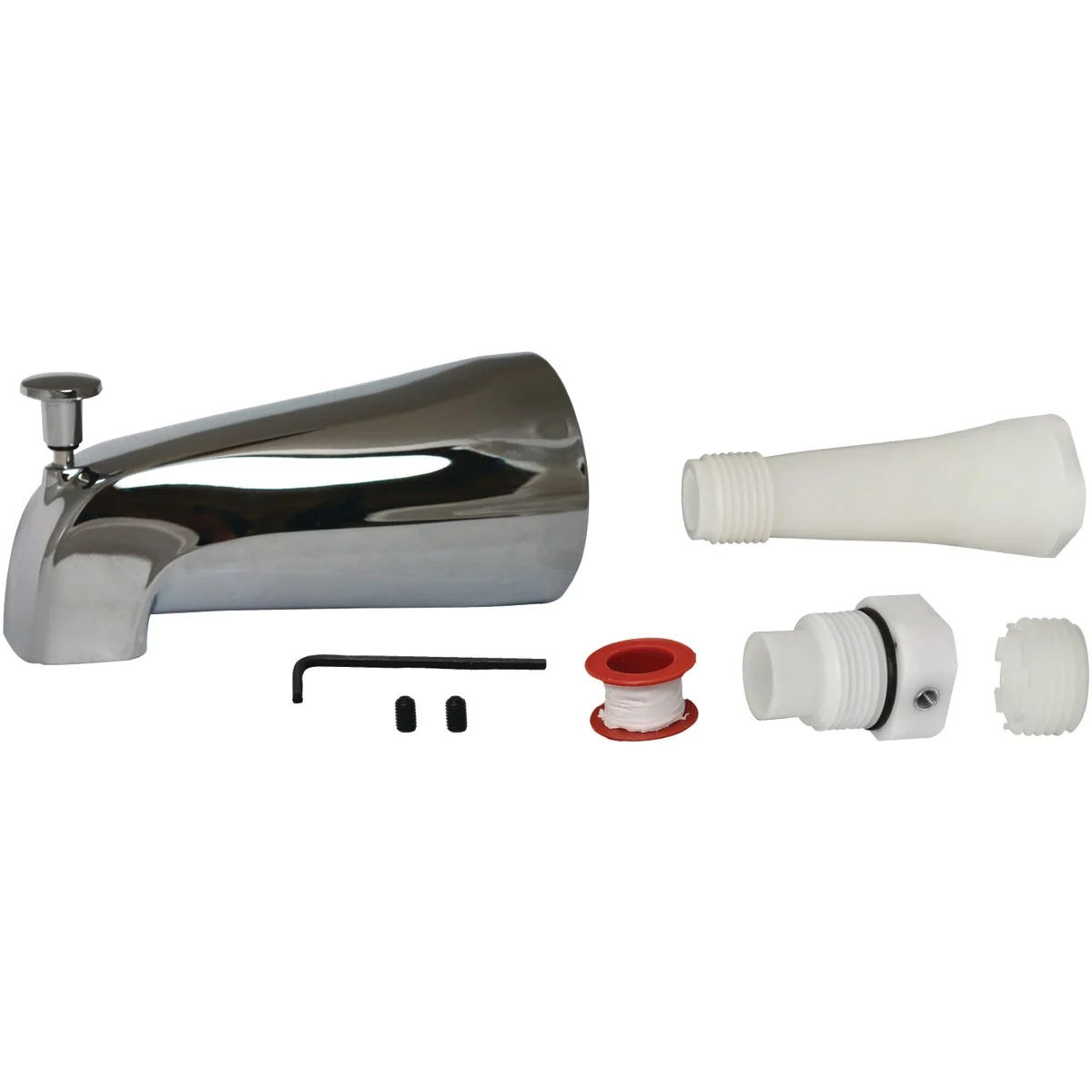 Comfortable Do it Universal Fit Chrome Bathtub Spout with Diverter Trusted