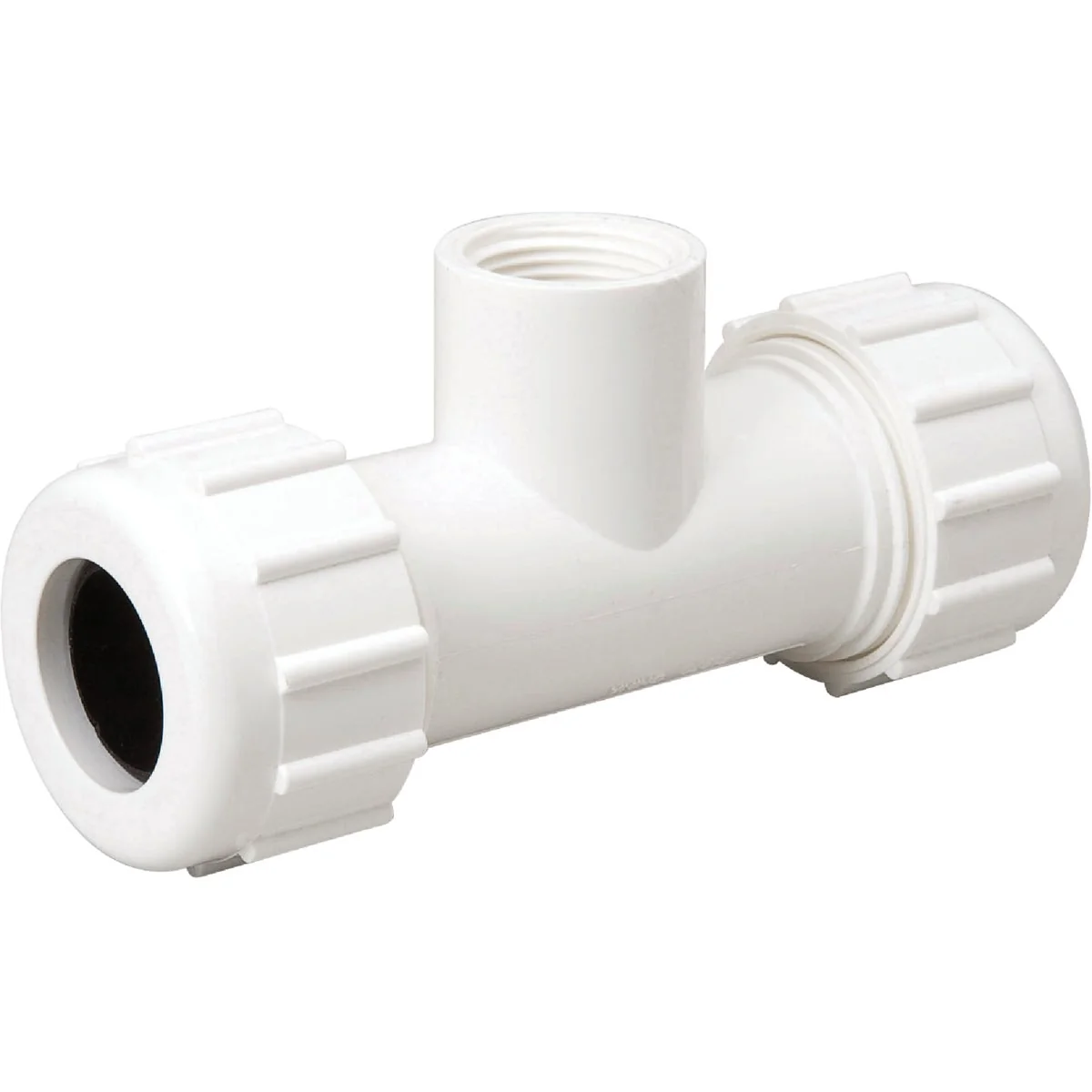 Flexible B K 1 2 In. FIP Plastic Compression PEX Tee Outstanding