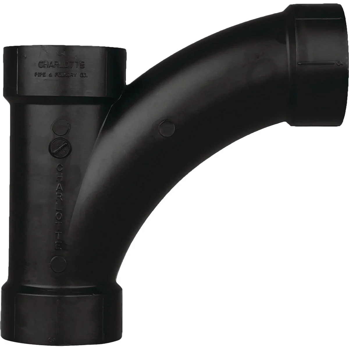 Stylish Charlotte Pipe 3 In. Hub x Hub x Hub Combination ABS Wye Fine Crafted