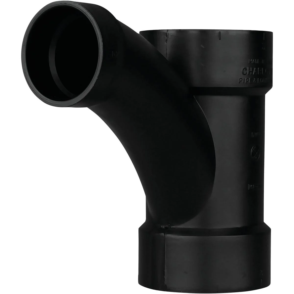 Stylish Charlotte Pipe 3 x 3 x 2 In. Hub x Hub x Hub Reducing Long Turn ABS Wye Refined