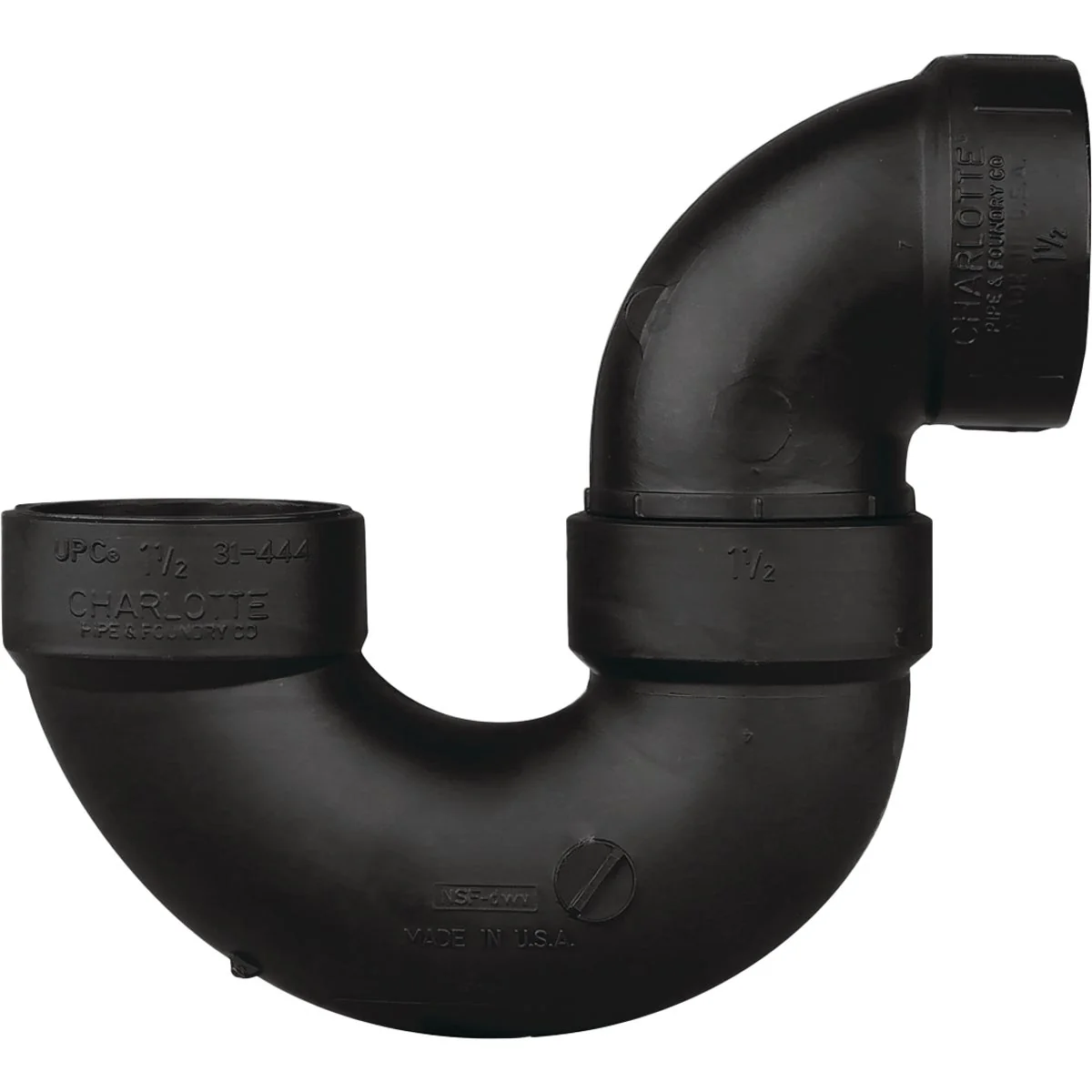 Specialty Charlotte Pipe 1-1 2 In. Black ABS P-Trap Classic