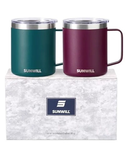 Trendy Travel Coffee Mug Set of 2 2 Count Sophisticated